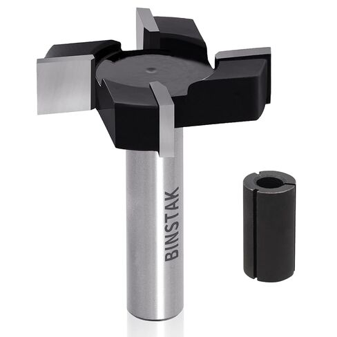CNC Spoilboard Surfacing Router Bits, 1/2 inch Shank 2 inch Cutting Diameter, Slab Flattening Router Bit Planing Bit Wood Milling Cutter Planer Woodworking Tool by BINSTAK (Carbide) in Saudi Arabia