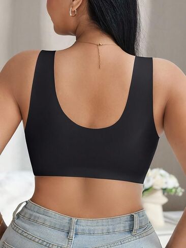 Plus Size Bra for Women, Front Closure, Wireless, Comfortable Full Coverage, Simple Wave Edge, Supportive Everyday Bra in Saudi Arabia