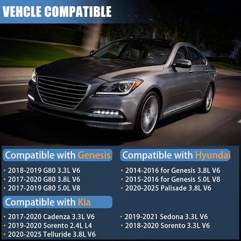 محول مجموعة مبيت فلتر الزيت من سوريلو مناسب لـ Genesis G80 لشركة Hyundai Genesis Palisade لكيا كادينزا سيدونا سورينتو تيلورايد 2.4L 3.3L 3.8L V6- استبدال 26300-3LAA0 263003LAA0 in Kuwait