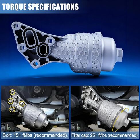 محول مجموعة مبيت فلتر الزيت من سوريلو مناسب لـ Genesis G80 لشركة Hyundai Genesis Palisade لكيا كادينزا سيدونا سورينتو تيلورايد 2.4L 3.3L 3.8L V6- استبدال 26300-3LAA0 263003LAA0 in Kuwait