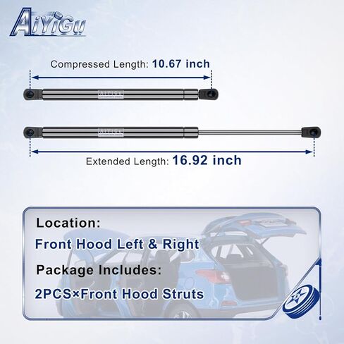 4536 Front Hood Struts Shocks Lift Supports Gas Springs Compatible with Lexus 1998-2005 GS300, 1998-2000 GS400, 2001-2005 GS430, Pack of 2 PCS Replaces 5344039175 in Saudi Arabia