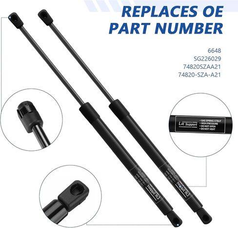 Rear Hatch Liftgate Struts for Honda Pilot 2009-2015, SG226029 Trunk Shocks Lift Support for Honda Pilot Base/EX/EX-L/LX/SE with Power Tailgate Models Replace 6648, SG226029,2 PCS in Saudi Arabia