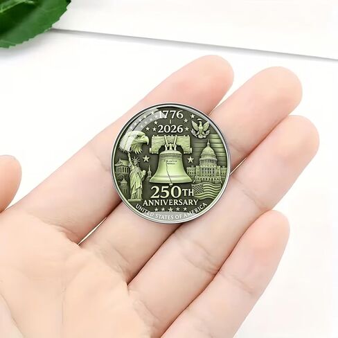 دبابيس الذكرى السنوية الـ 250 للولايات المتحدة الأمريكية، دبابيس معدنية لطية صدر السترة لعيد ميلاد أمريكا 250 عامًا، 1776-2016 شارة النسر والحرية التذكارية لعيد الاستقلال الوطني in Kuwait