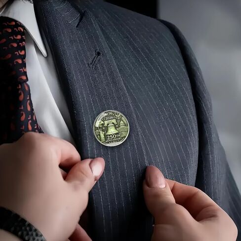 دبابيس الذكرى السنوية الـ 250 للولايات المتحدة الأمريكية، دبابيس معدنية لطية صدر السترة لعيد ميلاد أمريكا 250 عامًا، 1776-2016 شارة النسر والحرية التذكارية لعيد الاستقلال الوطني in Kuwait