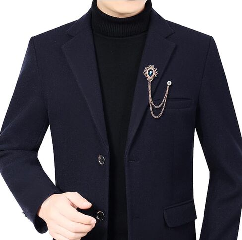 3Pcs Lapel Pins for Men Brooch Suit Pin Hat Pins for Man Collar Pins for Men (A) in Kuwait