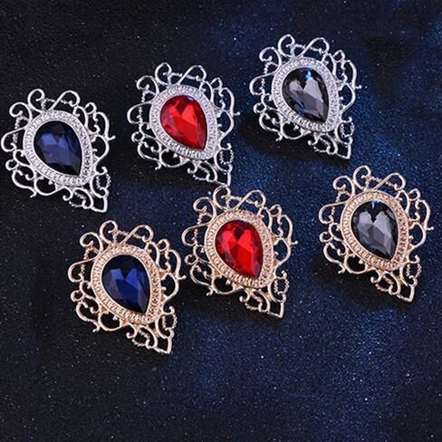 3Pcs Lapel Pins for Men Brooch Suit Pin Hat Pins for Man Collar Pins for Men (A) in Kuwait