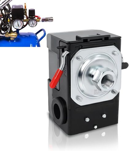 مفتاح الضغط LF10-4H، مفتاح ضغط ضاغط الهواء 4 منافذ، تحكم بديل NPT1/4 95-125 PSI 20A in Kuwait