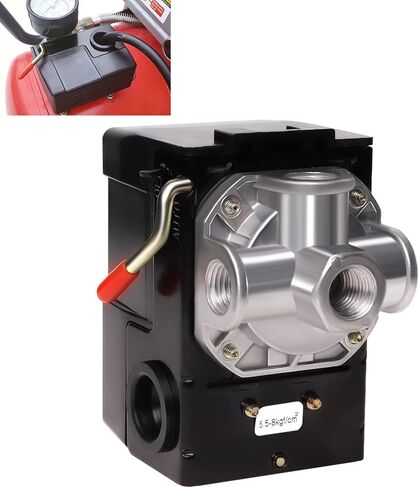 LF10-4H Pressure Switch, 4 Port Air Compressor Pressure Switch Replacement Control NPT1/4 95-125 PSI 20A in Kuwait