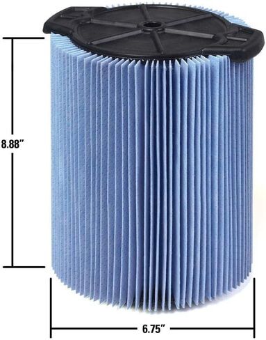 RIDGID 72952 Model VF5000 3-Layer Pleated Paper Vacuum Filter for RIDGID 5-20 Gallon Vacuums, Green in Kuwait