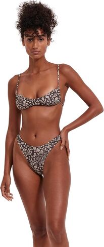 Flirtt Gottex Multicolor Brown Women’s Floral V-Neck Bralette Swim Bikini Top with Adjustable Straps Swimwear Essential in Saudi Arabia