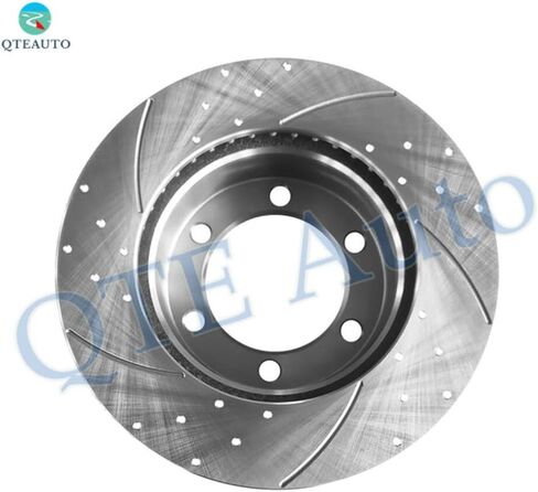 مجموعة PM Auto مكونة من 6 دوارات قرص فرامل أمامية 297 مم محفورة - طقم وسادة الفرامل السيراميكية لاستبدال 1995-1997 2003 2004 Toyota Tacoma in Saudi Arabia