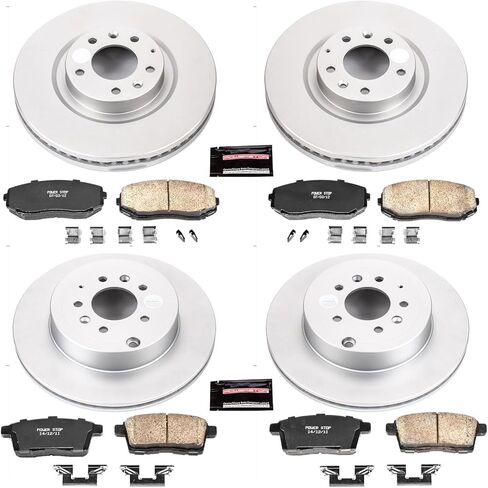 Power Stop CRK5879 front and rear Z17 Evolution Geomet Coated Brake Kit For Mazda CX-9 2007-2015 [Model Specific] in Saudi Arabia