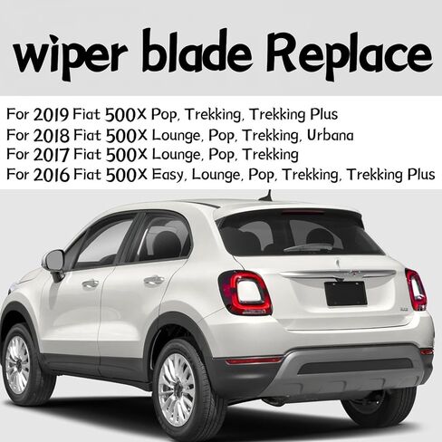 Rear wiper blade arm For Fiat 500X 2016 2017 2018 2019 Pop Trekking Trekking Plus Sport Lounge Yacht Club Urbana Easy Rear windshield wiper blade arm in Kuwait