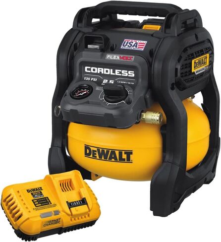 مجموعة ضاغط الهواء DEWALT FLEXVOLT 60V MAX*، لاسلكي، 2.5 جالون (DCC2560T1) in Kuwait