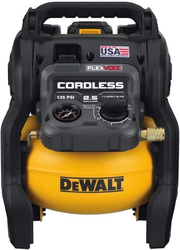 مجموعة ضاغط الهواء DEWALT FLEXVOLT 60V MAX*، لاسلكي، 2.5 جالون (DCC2560T1) in Kuwait