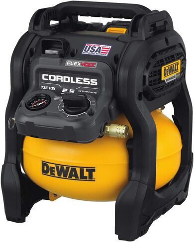 مجموعة ضاغط الهواء DEWALT FLEXVOLT 60V MAX*، لاسلكي، 2.5 جالون (DCC2560T1) in Kuwait