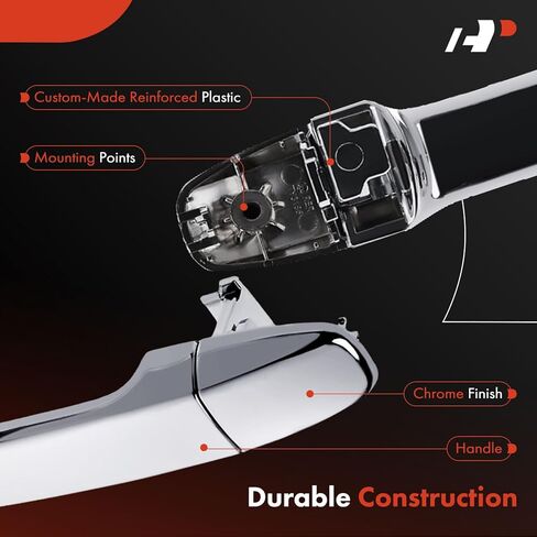 A-Premium Rear Driver or Passenger Side Exterior Door Handle Compatible with Toyota Prius, Sienna, Avalon, Venza & Subaru Outback, Forester, Impreza, Legacy & Scion tC, iQ, Without Smart Entry System in Saudi Arabia