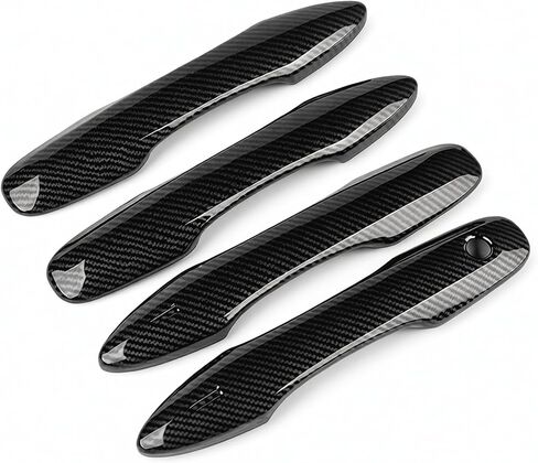 غطاء حماية لمقبض باب السيارة متوافق مع Toyota 2018-2020 2021 2022 2023 2024 2025 2026 Camry 2019-2026 Corolla 2019-2022 Avalon 2016-2026 Prius 2020-2024 Venza Accessories (كربون) in Kuwait