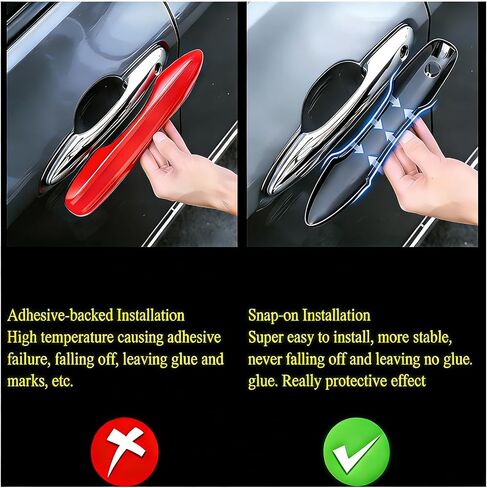 غطاء حماية لمقبض باب السيارة متوافق مع Toyota 2018-2020 2021 2022 2023 2024 2025 2026 Camry 2019-2026 Corolla 2019-2022 Avalon 2016-2026 Prius 2020-2024 Venza Accessories (كربون) in Kuwait