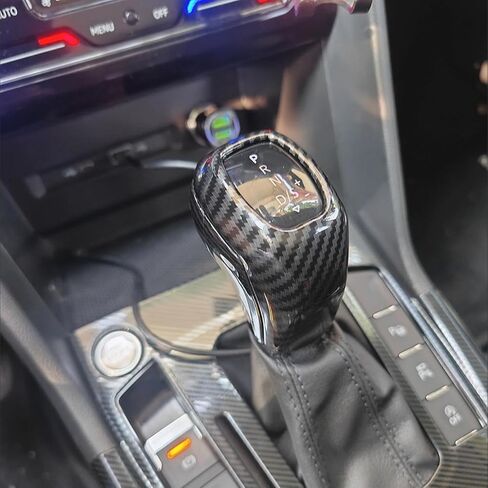 ZiWen New Interior Trim Center Gear Shift Knob Cover Accessories for VW Tiguan 2022-2024 Jetta Taos 2022-2025 (Black Wood) in Saudi Arabia