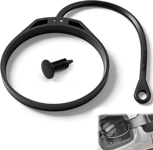 Car Gas Cap Tether with Eyelet Replce OE 1J0201550/ 180201556 Compatible with VW Golf Beetle/Audi A3 A1, Anti Loss Gas Cap Retainer Strap with Rivet Fastener in Kuwait