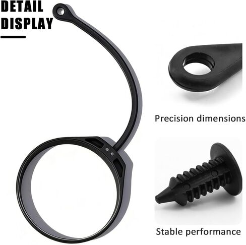 Car Gas Cap Tether with Eyelet Replce OE 1J0201550/ 180201556 Compatible with VW Golf Beetle/Audi A3 A1, Anti Loss Gas Cap Retainer Strap with Rivet Fastener in Kuwait