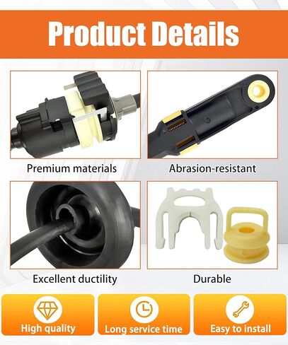 68261253AC Automatic Transmission Shifter Cable with Repair Kit Fits for Ram 2500 2012-2018,for Ram 3500 2011-2023,for Ram 4500 2011-2015,for Ram 5500 2011-2015,Replaces 68039341AE,68039341AB in Kuwait