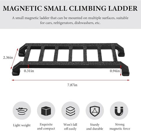 Widdle Wadder, Magnetic Little Ladder Magnet with Sticky Pads Mount to Multiple Surfaces, 3D Print Widdle Wader Ladder Decor Suitable for Cars Refrigerators Dishwashers in Kuwait