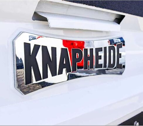 Knapheide 12315867، 1.75 بوصة ارتفاع × 5.25 بوصة عرض، شعار Knapheide كروم in Kuwait