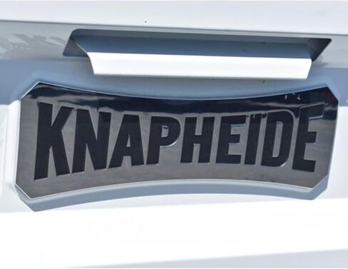 Knapheide 12315867، 1.75 بوصة ارتفاع × 5.25 بوصة عرض، شعار Knapheide كروم in Kuwait