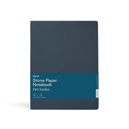 Karst Pro Series Softcover Agenda - Daily Planner & Journal Notebook, Water Resistant Stone Paper, 144 Pages, Lay Flat Binding, Expandable Back Pocket - Marine in Saudi Arabia