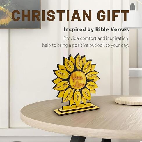 Aisity Christian Sunflower Gifts for Women Men Religious Sunflower Decor Inspirational Gift for Women Teen Girls Daughter Faith Based Gifts God Say You Are...Gift For Christian Woman in Kuwait