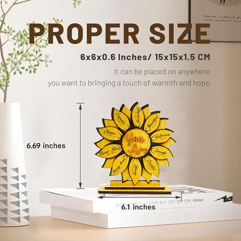 Aisity Christian Sunflower Gifts for Women Men Religious Sunflower Decor Inspirational Gift for Women Teen Girls Daughter Faith Based Gifts God Say You Are...Gift For Christian Woman in Kuwait