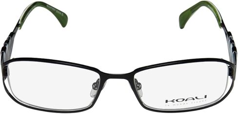 MOREL Koali 6919k للسيدات/النساء مصمم فرنسي ذو حافة كاملة مصنوع من مواد فاخرة حافظة صلبة للنظارات/النظارات (50-17-135، أسود/رمادي) in Kuwait