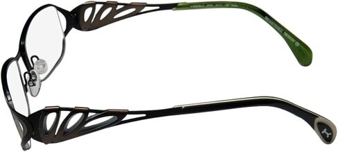 MOREL Koali 6919k للسيدات/النساء مصمم فرنسي ذو حافة كاملة مصنوع من مواد فاخرة حافظة صلبة للنظارات/النظارات (50-17-135، أسود/رمادي) in Kuwait