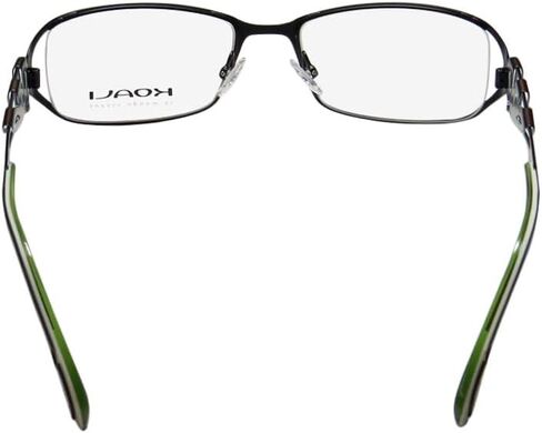 MOREL Koali 6919k للسيدات/النساء مصمم فرنسي ذو حافة كاملة مصنوع من مواد فاخرة حافظة صلبة للنظارات/النظارات (50-17-135، أسود/رمادي) in Kuwait