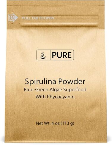 PURE ORIGINAL INGREDIENTS Spirulina Powder (1 lb) Green Algae Superfood with Phycocyanin in Kuwait