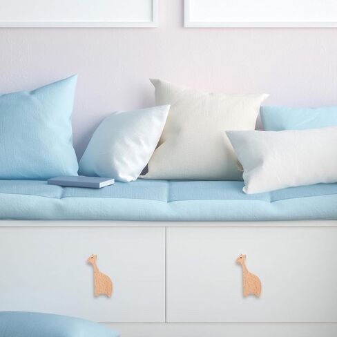 Wooden Giraffe Drawer Handle Solid Beech Wood ’ Room Cabinet Pulls Wardrobe Knobs for ’s Furniture Nursery Décor in Kuwait