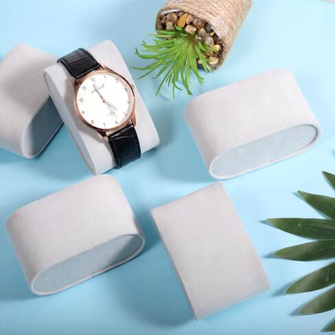 6 Pieces Watch Pillows Bracelet Pillow Watch Display Stand for Watches Box Jewelry Display Storage Case, Grey in Saudi Arabia