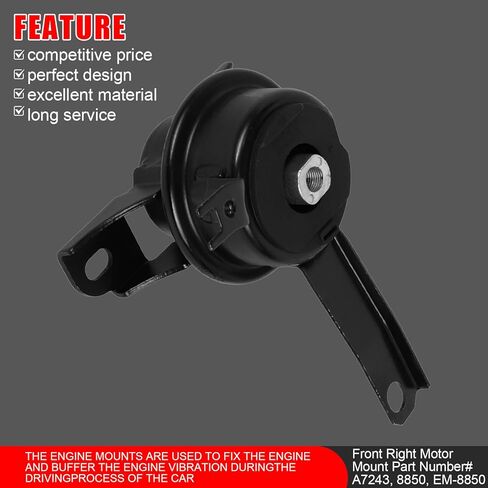 4 Pcs Engine Motor Mount and Transmission Mount Set Compatible with 1998 1999 2000 2001 2002 for Toyota Corolla 1.8L # A7256 A7258 A7254 A7243 in Kuwait