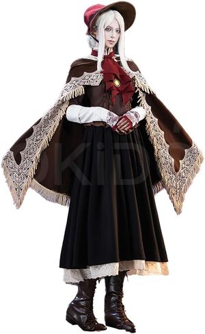 KIRA KIRA The Doll Cosplay Costume Doki-R Full Set Balck Dress Cape Hat Halloween Costume Lolita Dress in Saudi Arabia