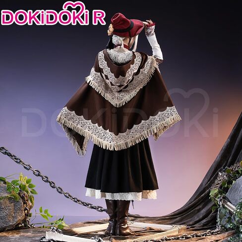 KIRA KIRA The Doll Cosplay Costume Doki-R Full Set Balck Dress Cape Hat Halloween Costume Lolita Dress in Saudi Arabia