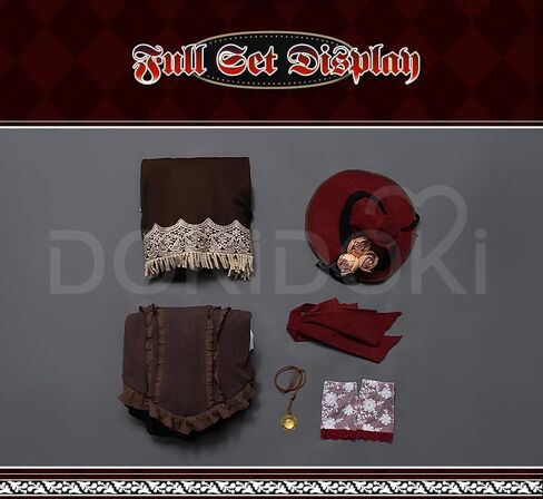 KIRA KIRA The Doll Cosplay Costume Doki-R Full Set Balck Dress Cape Hat Halloween Costume Lolita Dress in Saudi Arabia