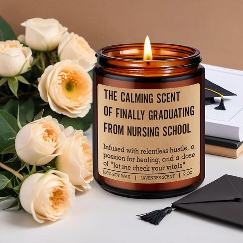 Fairy's Gift Candle, Nursing School Graduation Gifts for Nurse Student, Graduation Gifts for New Grad Nurses, Funny Grad Presents for Nursing Students Graduates, Future RN LPN Presents for Her in Saudi Arabia