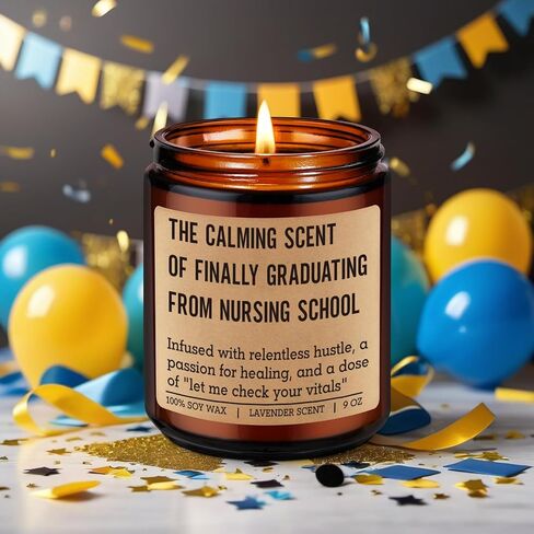 Fairy's Gift Candle, Nursing School Graduation Gifts for Nurse Student, Graduation Gifts for New Grad Nurses, Funny Grad Presents for Nursing Students Graduates, Future RN LPN Presents for Her in Saudi Arabia