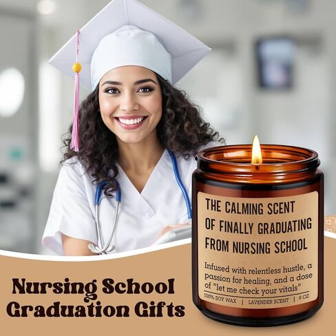 Fairy's Gift Candle, Nursing School Graduation Gifts for Nurse Student, Graduation Gifts for New Grad Nurses, Funny Grad Presents for Nursing Students Graduates, Future RN LPN Presents for Her in Saudi Arabia