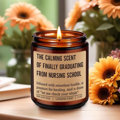Fairy's Gift Candle, Nursing School Graduation Gifts for Nurse Student, Graduation Gifts for New Grad Nurses, Funny Grad Presents for Nursing Students Graduates, Future RN LPN Presents for Her in Saudi Arabia