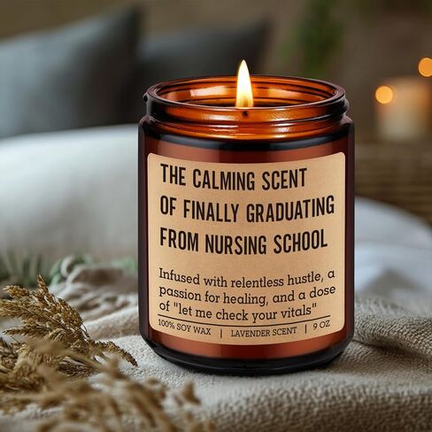 Fairy's Gift Candle, Nursing School Graduation Gifts for Nurse Student, Graduation Gifts for New Grad Nurses, Funny Grad Presents for Nursing Students Graduates, Future RN LPN Presents for Her in Saudi Arabia