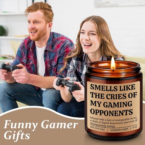 LEADO Video Game Candle, Gifts for Gamers Men, Women, Teen Boys, Girls - Gaming Gifts for Video Game Lovers - Funny Fathers Day, Birthday Presents for Gamer Boyfriend, Son, Husband, Dad, Gaming Stuff in Kuwait
