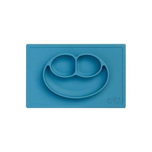 ezpz Happy Mat (Blush) New Version - 100% Silicone Suction Plate with Built-in Placemat for Toddlers + Preschoolers - Divided Plate - Dishwasher Safe - 24 Months+ in Kuwait